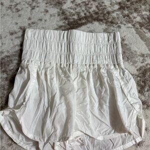 Free people White Smocked Waist Shorts